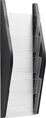 helit H6270295 - Wandbogendisplay „the arc“ 4 Taschen, DIN A5 hoch, schwarz