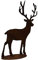 Saremo Deko Hirsch auf Metallplatte Waldtier Tier Rost Edelrost Metall Rostfigur Deko Dekoration Deko-Idee Winterdeko Dekohirsch Dekotier Rostdeko Gartendeko Geschenk-Idee Geschenk