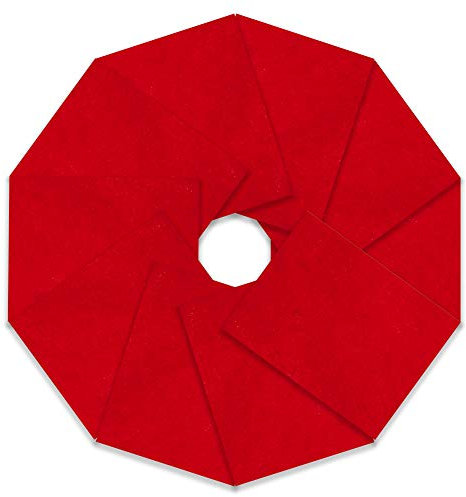 Trimits Craft Felt, 10 Pack, Oriental Red,23 x 30cm