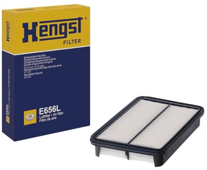 HENGST - Luftfilter E656L - Luft-Filtereinsatz für KFZ | Hochwertiger Motorluftfilter für Otto- oder Dieselmotor - Schutz für Motoren - Wasserbeständig