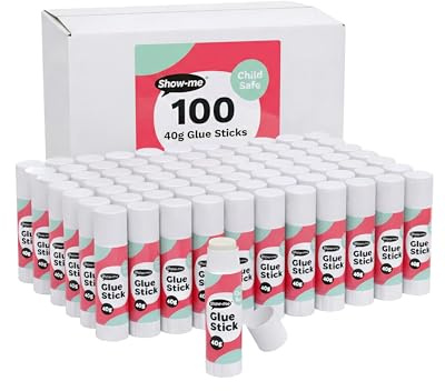 Classmaster Premium Glue Sticks – 40g Adhesive Sticks for Arts, Crafts, School and Office - Pack of 100 - G40100