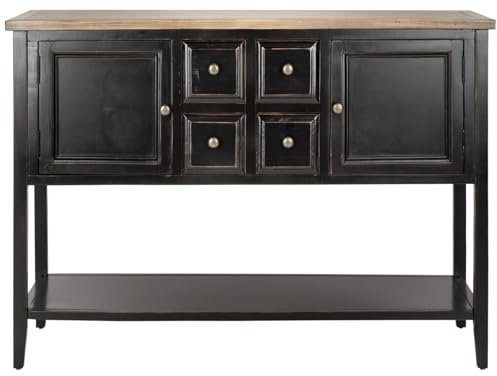 Safavieh EUH6517 Anrichte, Holz, Schwarz, 116 x 38 x 86.36 cm