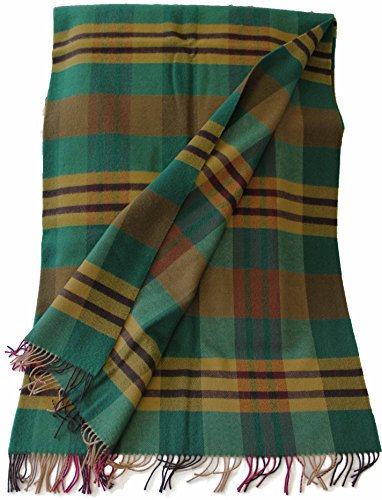 Rotfuchs Decke Wolldecke Kuscheldecke Plaid Wohndecke Karo grün bunt Wolle Made in Germany
