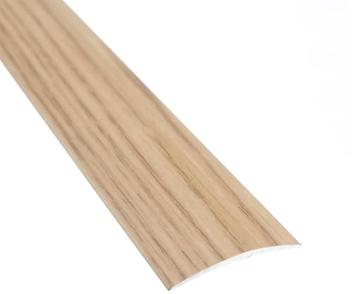 IANPAV SELF-Adhesive Wood Effect Aluminium Door Floor BAR Edge Trim Threshold 930mm x 40mm A13, Oak