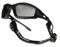 Bolle TRACPSF Tracker Glasses Nylon Frame Anti-Scratch and Fog Lens, Black/Smoke