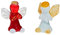 CRISTALICA Engel rot Mini Plus 4-5cm Glas Figuren Sammeln Vitrine Miniatur Glücksbringer
