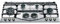 Hotpoint Ariston - Piano cottura a gas PHN 962 TS/AS/HA finitura inox antigraffio da 90cm
