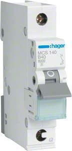 Hager MCS140 LS-Schalter 1P 6kA C-40A QC Quick Connect 1M