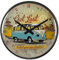 Nostalgic-Art Retro Wanduhr, Ø 31 cm, VW Bulli – Let's Get Lost – Volkswagen Bus Geschenk-Idee, Original Lizenzprodukt (OLP), Große Küchenuhr, Vintage Design