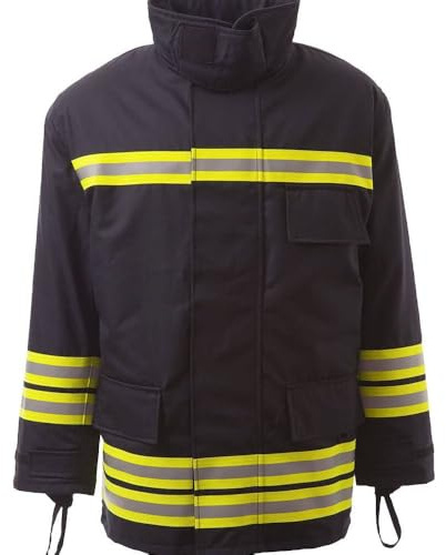 Portwest FB30 3000 Over-Coat Flame Resistant Long Sleeve Quick Release Zip | Navy, 2X Large, EN 469, Anti-Wicking Strip at Hem, Throat Tab on Front Neck, Knitted Cuffs with Thumb Loops, Industrial