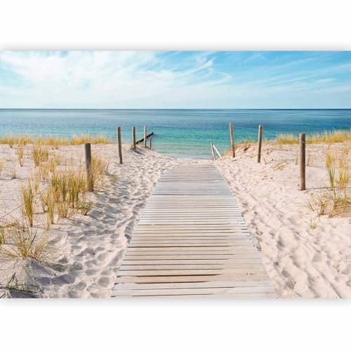 Fotomurales B&D XXL - 350x256 cm XXL Papel pintado tejido no tejido Decoración de Pared decorativos Murales moderna Diseno Fotográfico paisajes naturaleza mar playa c-a-0054-a-b #01