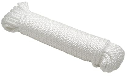 Coghlan's Polypropylene Rope, 50' x 0.25, Durable Abrasion-Resistant, UV-Resistant Floating Rope for Outdoor Activities, Versatile Tie-Down Rope, Clothesline, and Utility Use