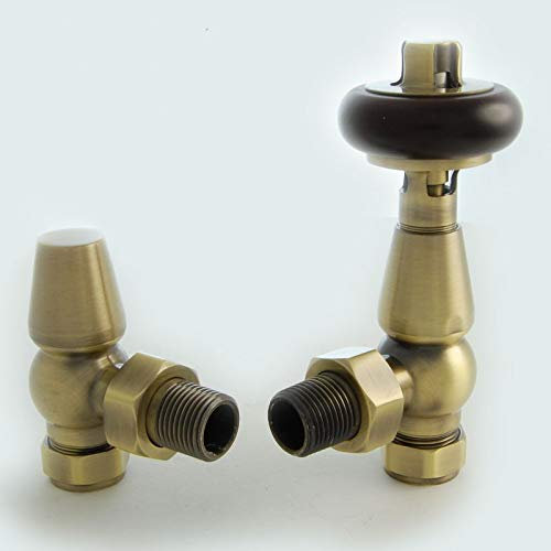 Thermostatic Traditional Radiator Valve Antique Brass TRV - Faringdon