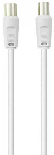 Belkin F3Y057BF1MWHT Cavo Antenna M/F, 90 dB, 1 m, Bianco