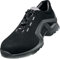 Uvex 1 x-tended Support Halbschuh, Sicherheitsschuhe S1 SRC, Arbeitsschuhe für Damen & Herren, Schwarz/Silber, Größe 41