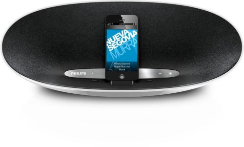Philips Station d'accueil avec Bluetooth® DS8300 – Enceintes (Apple Lightning, iPad, iPad (1 Gen), iPad 2, iPad 4, iPad mini, iPhone 3 G, iPhone 3 GS, iPhone 4, iPhone 4S, iPhone 5,, courant alternatif, néodyme, A2DP, noir)