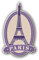 postwalldecor Eiffel Tower Paris France Vintage Label Hochwertigen Auto-Autoaufkleber 8 x 12 cm