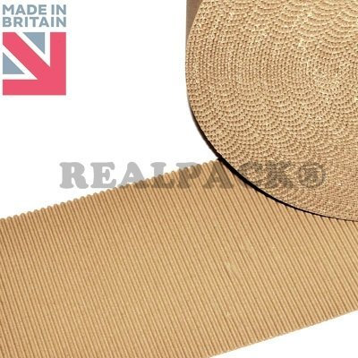 REALPACK® Rouleau de papier cartonné ondulé pour travaux manuels 300 mm 25 m