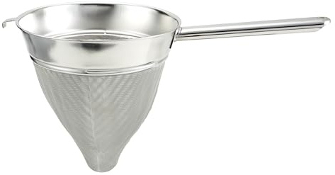 Winco CCB-8 Bouillon Strainer, 8-Inch Diameter, Extra Fine Mesh