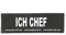 JULIUS K-9 Klettaufschrift, ICH Chef, klein, Schwarz