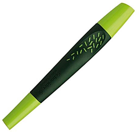 Schneider Breeze Patronenroller (inkl. Rollerpatrone 852 mit Kugelspitze, Schreibfarbe: königsblau, löschbar) hellgrün