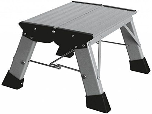 Krause 130327 Monto Klapptritt Treppy Alu, Silber, 5 Stufen