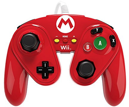 Manette fight pad pdp pour wii u - modèle Mario