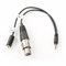 Movo TCB2 XLR (Female) Microphone to TRRS (Male) Smartphone Adapter with Headphone Jack for iPhone & Android