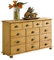 IDIMEX Commode Colmar chiffonnier apothicaire Rangement avec 11 tiroirs en pin Massif Finition teintée/cirée