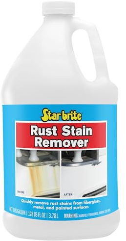 STAR BRITE Rust Stain Remover - Easily Clean Corrosion Stains Off Fiberglass, Vinyl, Metal & Painted Surfaces, 128 oz - 1 Gallon
