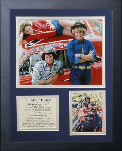 Legends Never Die Gerahmte Fotocollage Dukes of Hazzard General Lee, 27,9 x 35,6 cm