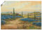 ARTland Wanddeko Poster & Kunstdrucke Wandposter 100 x 70 cm Landschaften Europa Frankreich Malerei Creme Lavendelfelder A0ZC