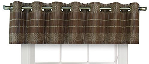 Versailles Home Fashions bpu147212–12 Bambus Holz Querbehang mit Tüllen, 182,9 x 30,5 cm Walnuss