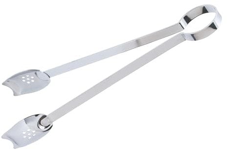 KitchenCraft Kitchen Tongs, Stainless Steel for Frying, Grilling and Cooking, 24 cm (9½), Silver