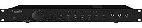 MONACOR SA-250/SW Universal-Stereo-Mischverstärker, 2 Kanäle, 3 Stereo-Line-Eingänge, 100W schwarz