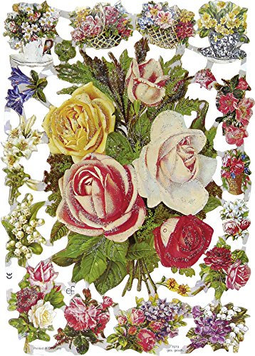 Heyda Glanzbilder 17x24 sort mit Glimmer