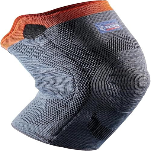 THUASNE Rodillera reforzada Sport - Gris/Naranja - Talla L