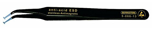 Bernstein 5-066-13 SMD Forceps 120 mm 30o Angled 2.5 mm Wide with ESD Coating