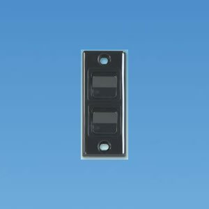 Black Double Architrave Switch