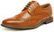 Bruno Marc Zapatos de Cordones Vestir Oxford Clásico para Hombre,Size 41,Marrón,Prince-3