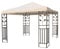 Pavillon Ersatzdach wasserdicht mit PVC Beschichtung 3 x 3 Meter - beige - Universal Pavillondach - Garten Party Pavillon Dach Sonnenschutz