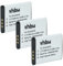 vhbw 3X Batteries Compatible avec Samsung Digimax L201, L301, L70, L83t, NV10, NV15, NV20 Appareil Photo, Reflex numérique (500mAh, 3,7V, Li-ION)