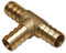8 mm Druckluft Schlauchverbinder mit Stecknippel T-Stück Messing Druckluftanschluss