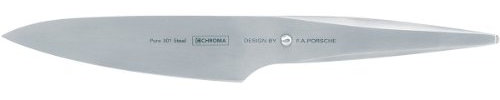 CHROMA Messer Type 301, universelles Kochmesser P-04, Design by F.A.Porsche, Profimesser mit 14,2 cm Klinge