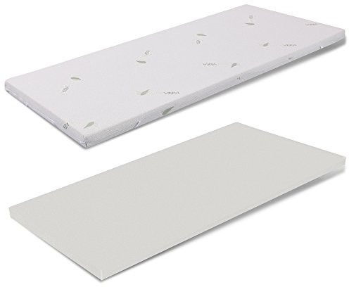miasuite i sogni italiani Topper aus Memory Foam 110x200 - Höhe 8 cm, Abziehba, Aloe Vera, Medizinprodukt