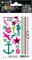 HERMA 15177 Temporäre Tattoos Anker, 19 Stück, Klebetattoos zum Aufkleben, Fake Tattoos Aufkleber mit Sommer Sterne Ananas Herzen Motiv, Kindertattoos Sticker für Fasching Karneval Kinder Erwachsene