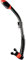 CRESSI Dry Snorkel Black/Red - Unisex Premium Trockenschnorchel für Tauchen/Apnoe/Schnorcheln, Schwarz/Rot, Einheitsgröße