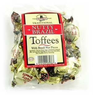Walkers Nonsuch Nutty Brazil Toffee (150g Bag)