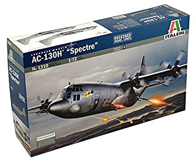 ITALERI ITA1310 AC-130H SPECTRE Game Scale Model kit, Grey, 1/72 | Game Scale