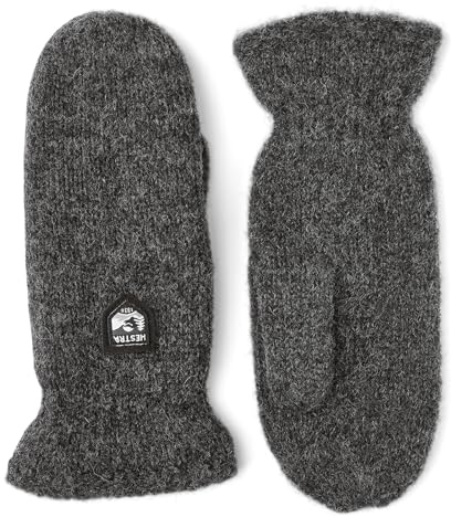 Hestra Basic Wool Mitt - Charcoal - 8